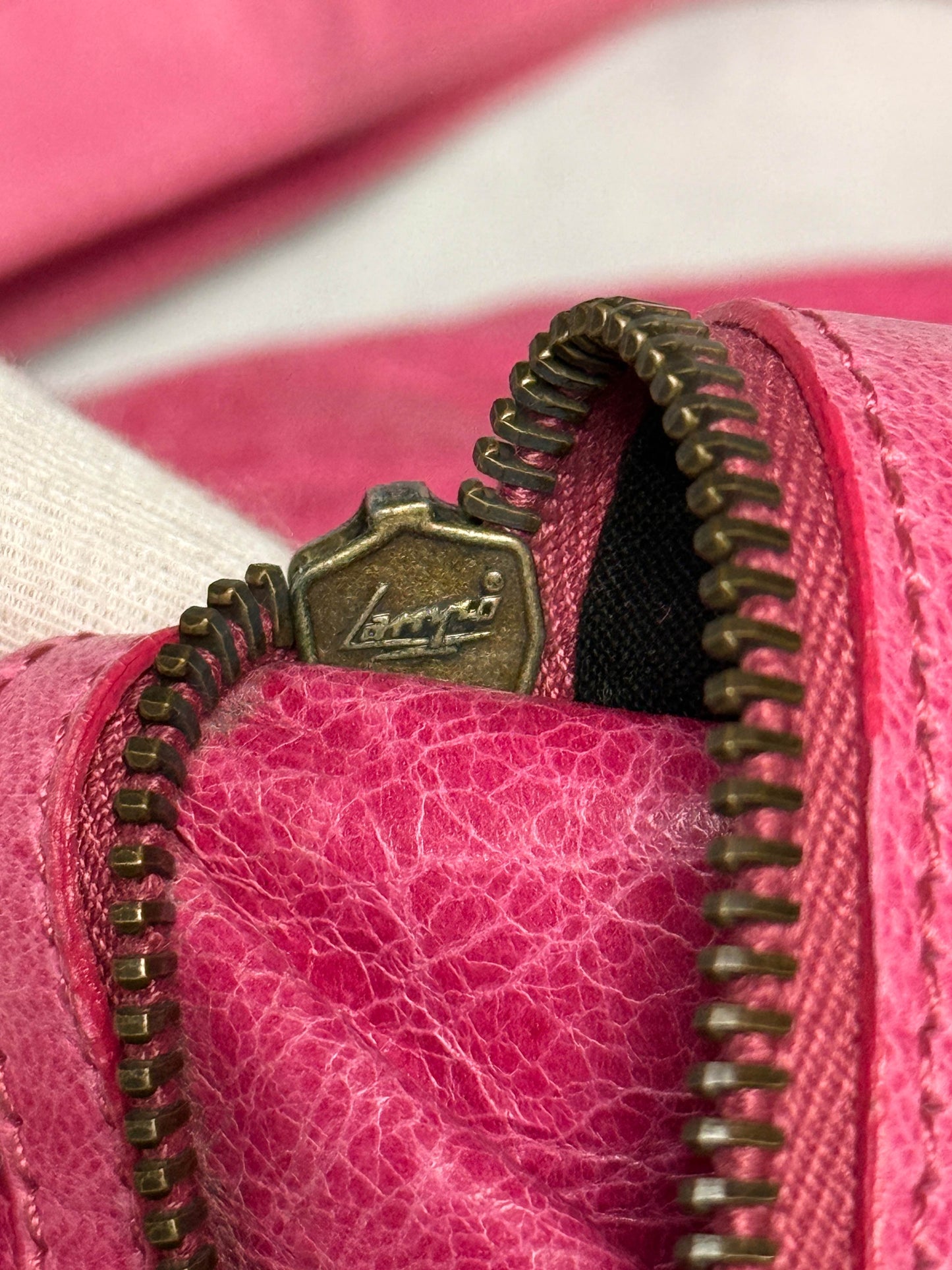 Balenciaga Moto Messenger Bag Pink