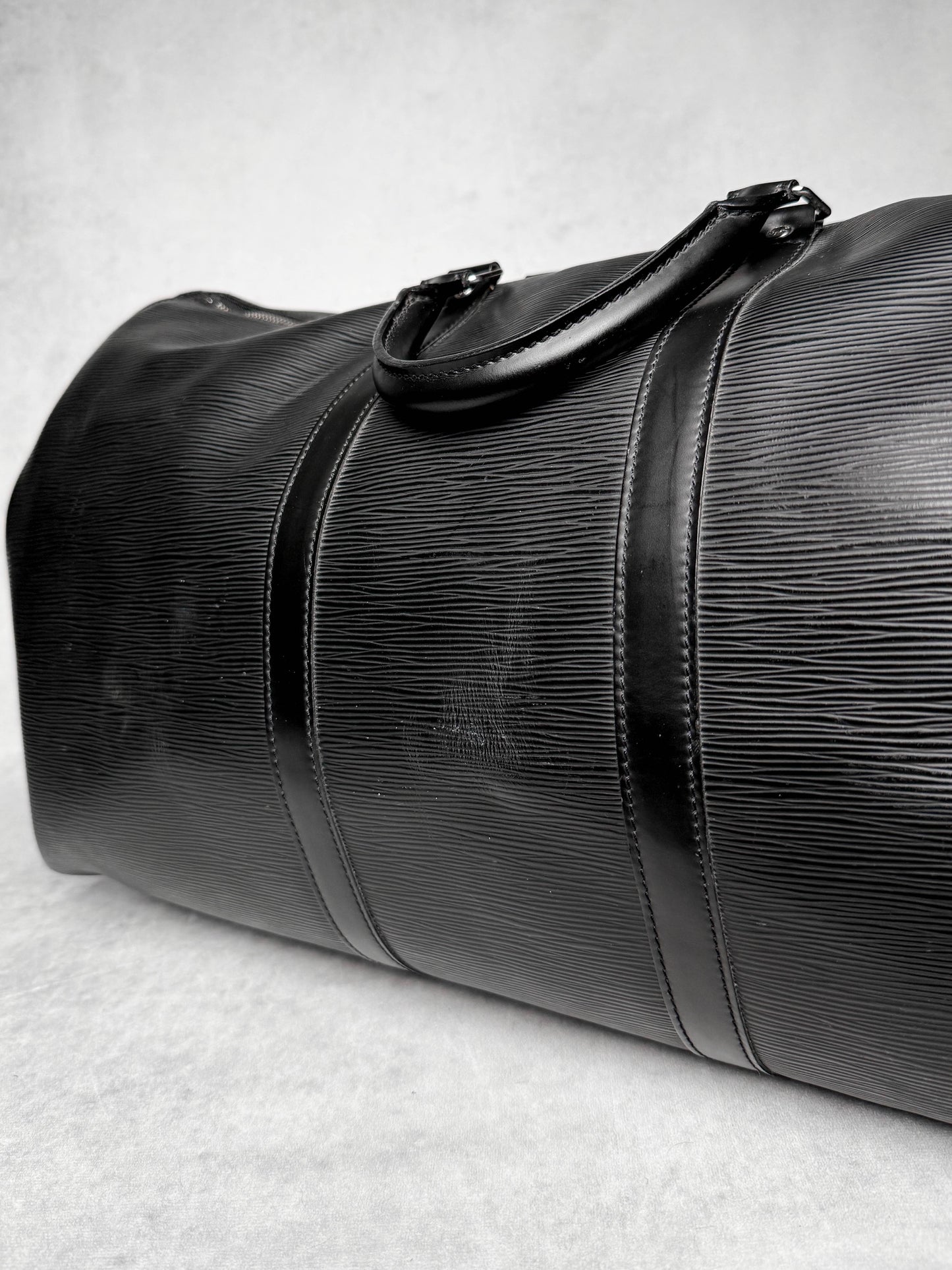 Louis Vuitton Keepall 55 Black Epi Leather 2006