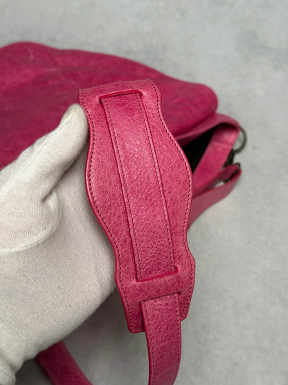 Balenciaga Moto Messenger Bag Pink