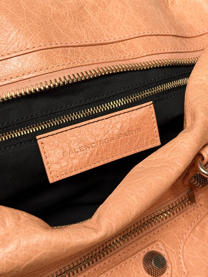 Balenciaga Monday Bag Giant 12 Silver Hardware Rose Blush