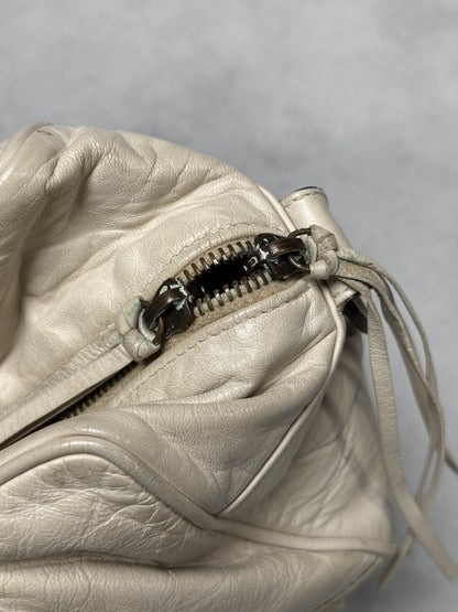 Balenciaga Box Bag White Chevre Leather