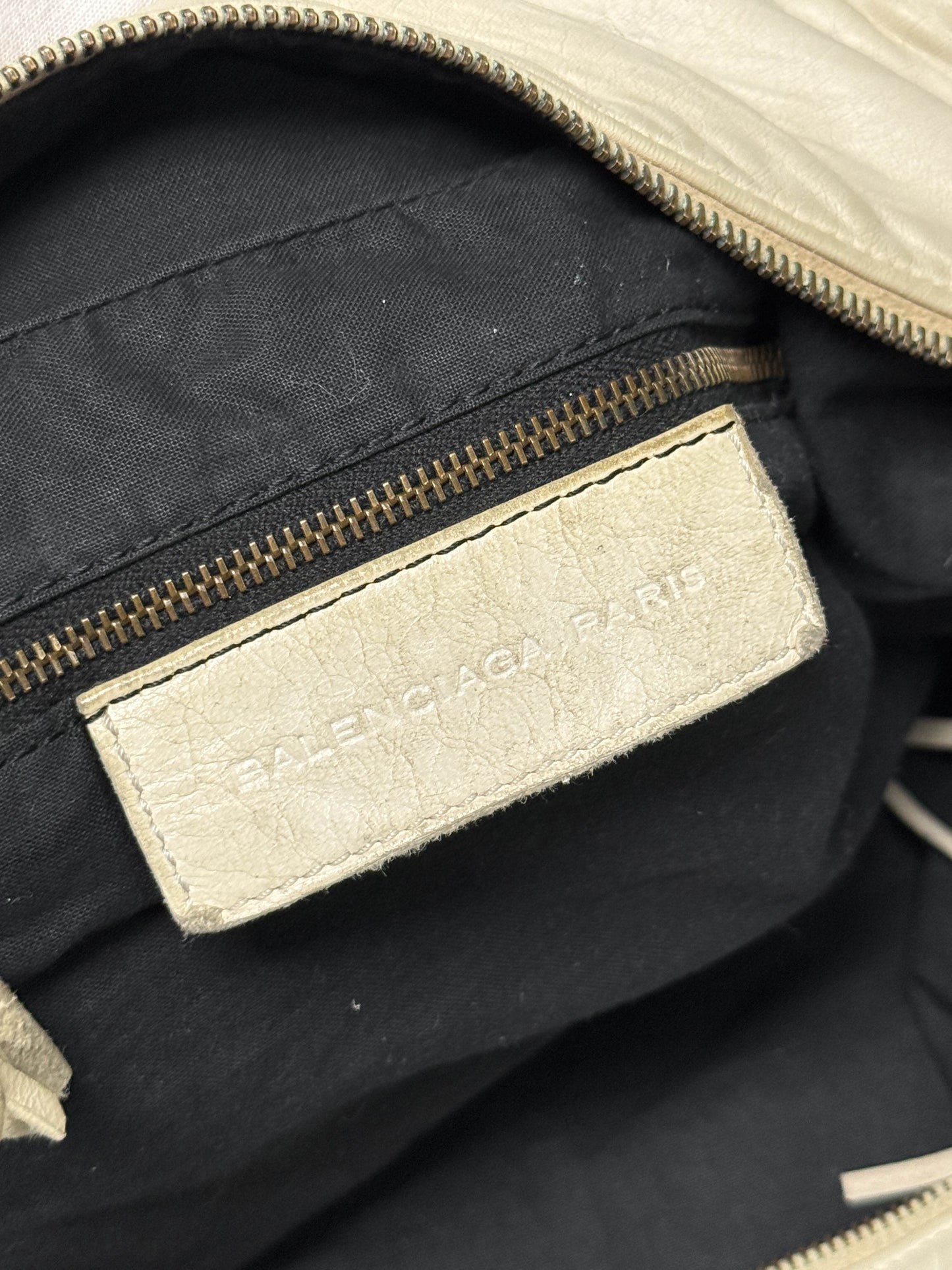 Balenciaga Box Bag White Chevre Leather
