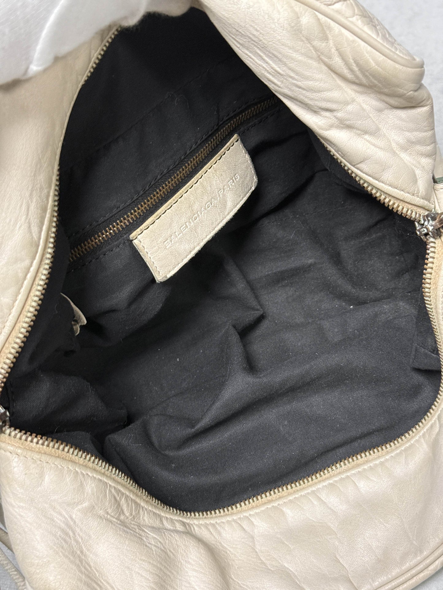 Balenciaga Box Bag White Chevre Leather
