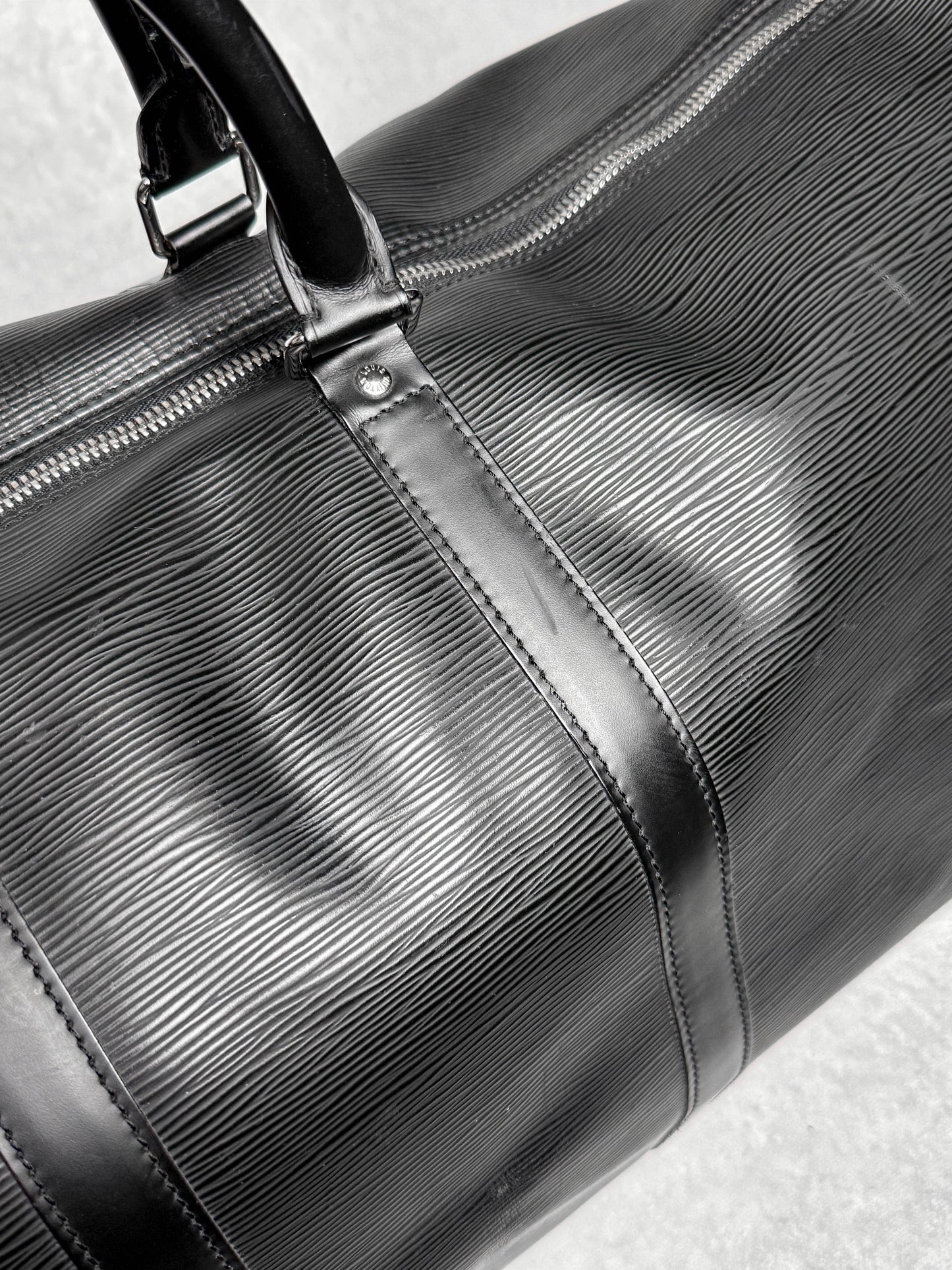 Louis Vuitton Keepall 55 Black Epi Leather 2006