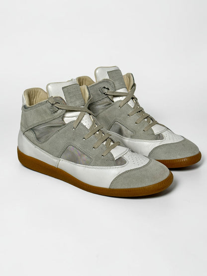 2010 Maison Margiela Paneled Mid-Top GATs White/Grey (44)
