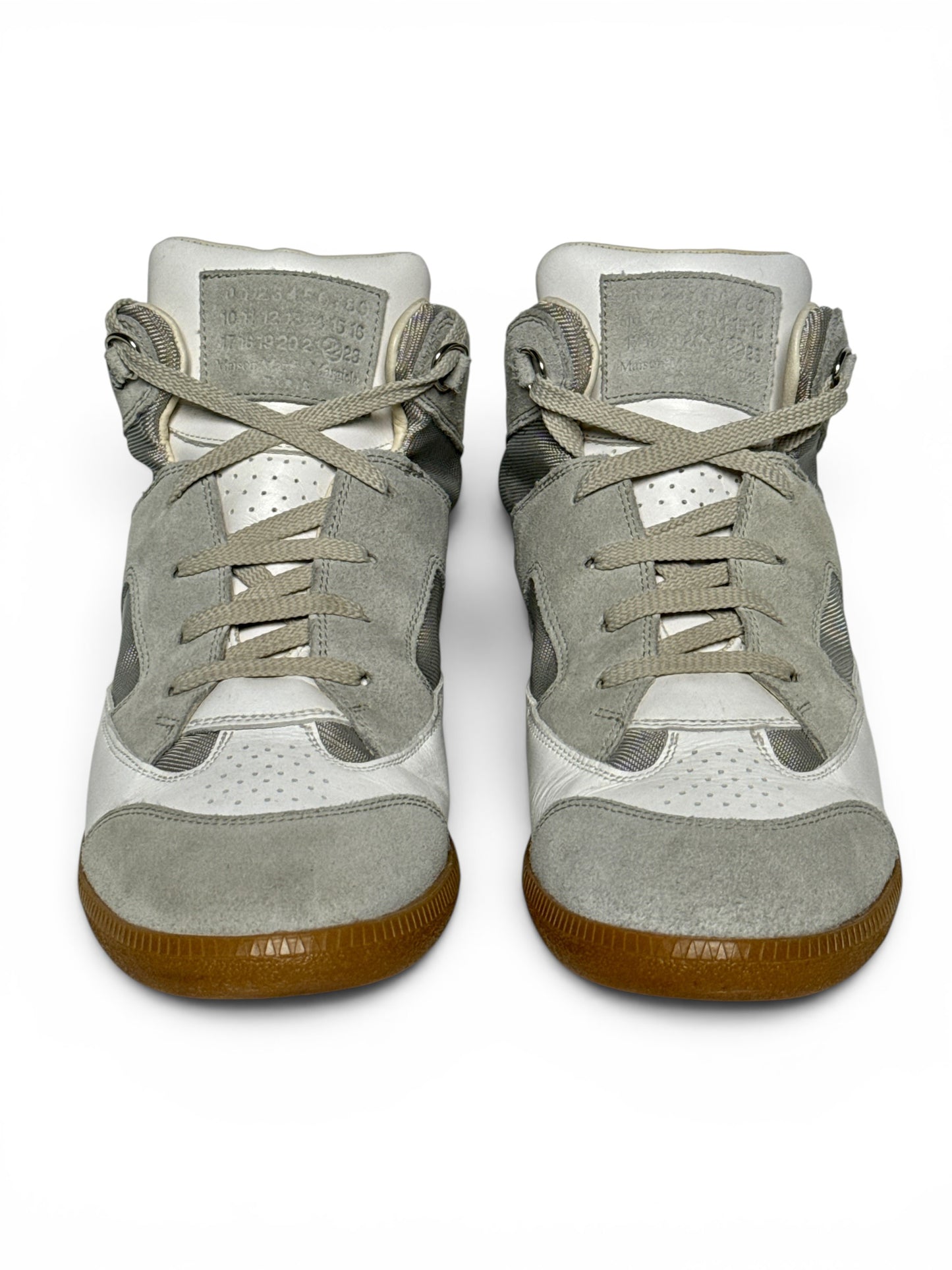 2010 Maison Margiela Paneled Mid-Top GATs White/Grey (44)