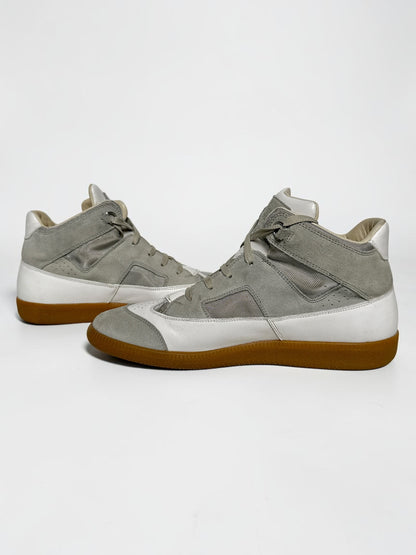 2010 Maison Margiela Paneled Mid-Top GATs White/Grey (44)
