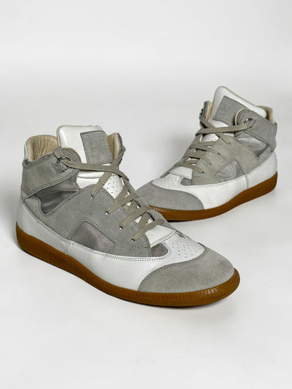 2010 Maison Margiela Paneled Mid-Top GATs White/Grey (44)