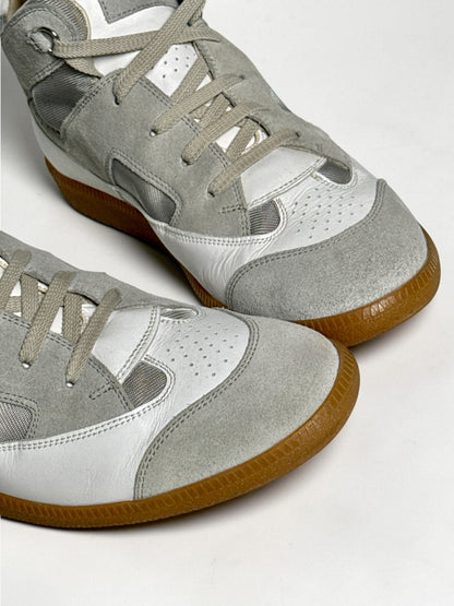 2010 Maison Margiela Paneled Mid-Top GATs White/Grey (44)