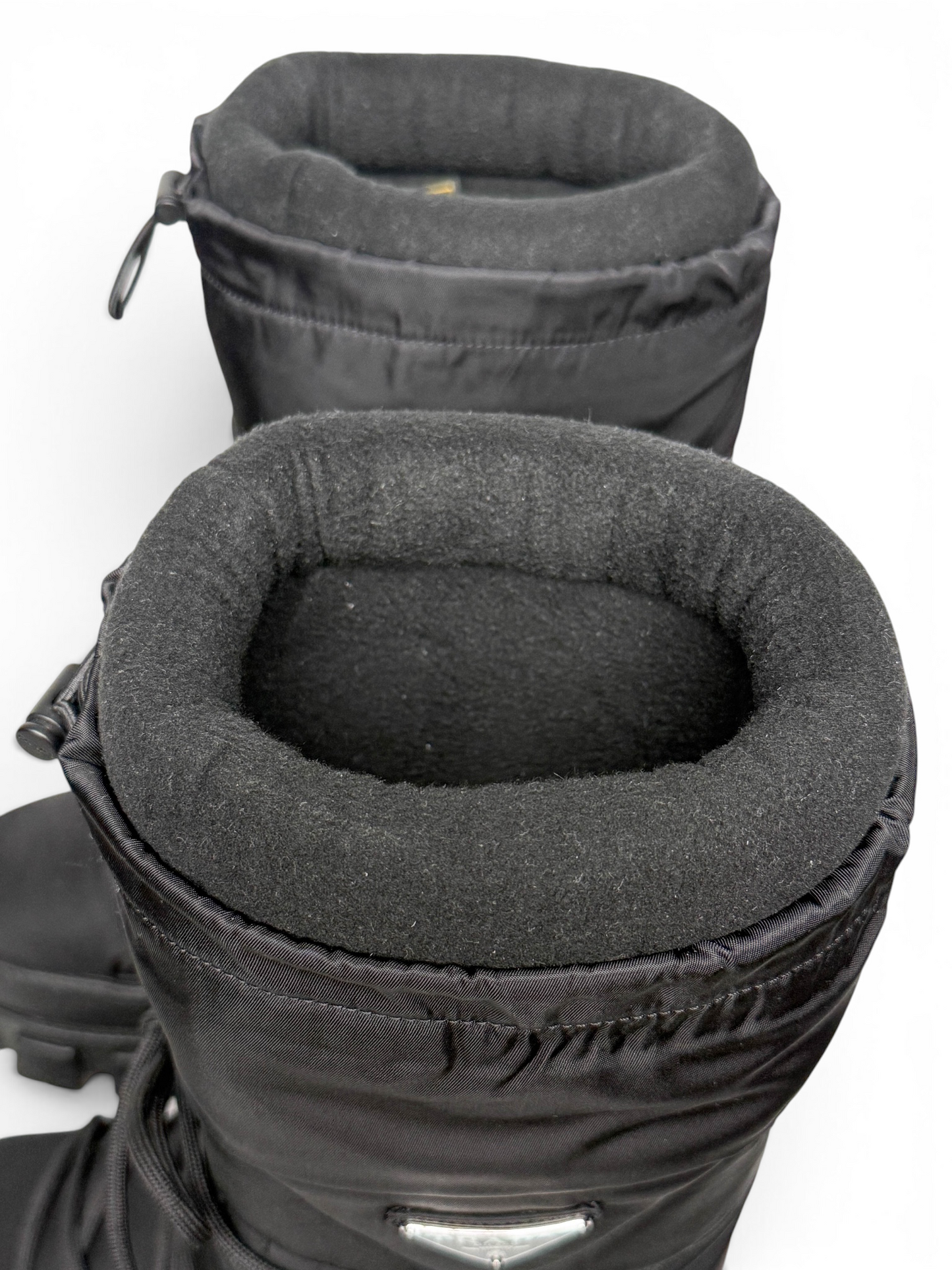 Prada Apres Ski Boots Nylon Gabardine/Saffiano Leather (44)