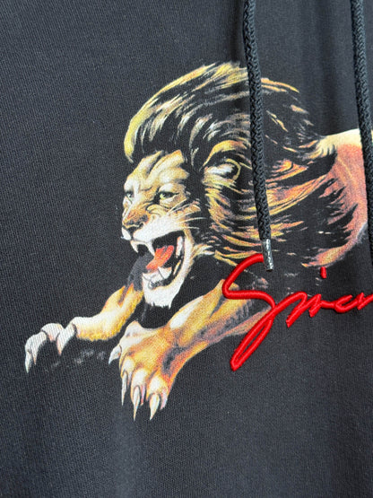 Givenchy Lion Embroidered Hoodie with Faux Fur (L)