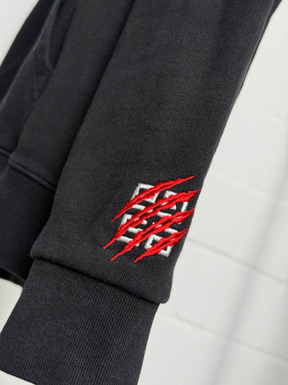 Givenchy Lion Embroidered Hoodie with Faux Fur (L)