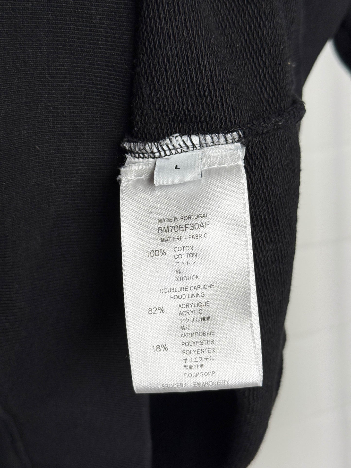 Givenchy Lion Embroidered Hoodie with Faux Fur (L)