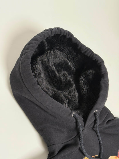 Givenchy Lion Embroidered Hoodie with Faux Fur (L)