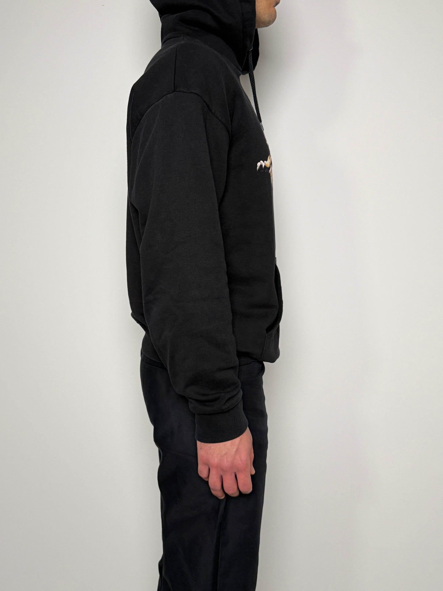 Givenchy Lion Embroidered Hoodie with Faux Fur (L)