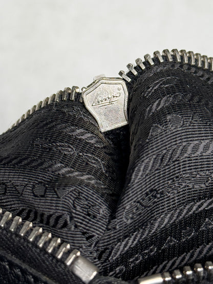 Prada Vitello Daino Black Leather Tote Bag