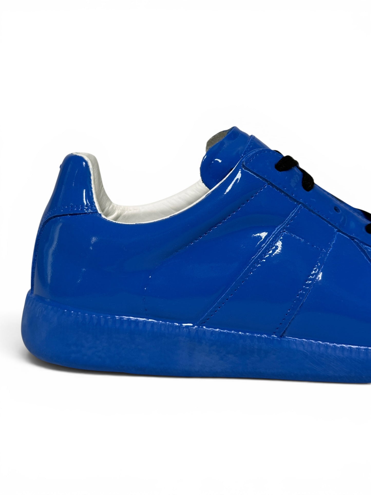 Maison Margiela Coated GATs Blue Patent Leather (40)