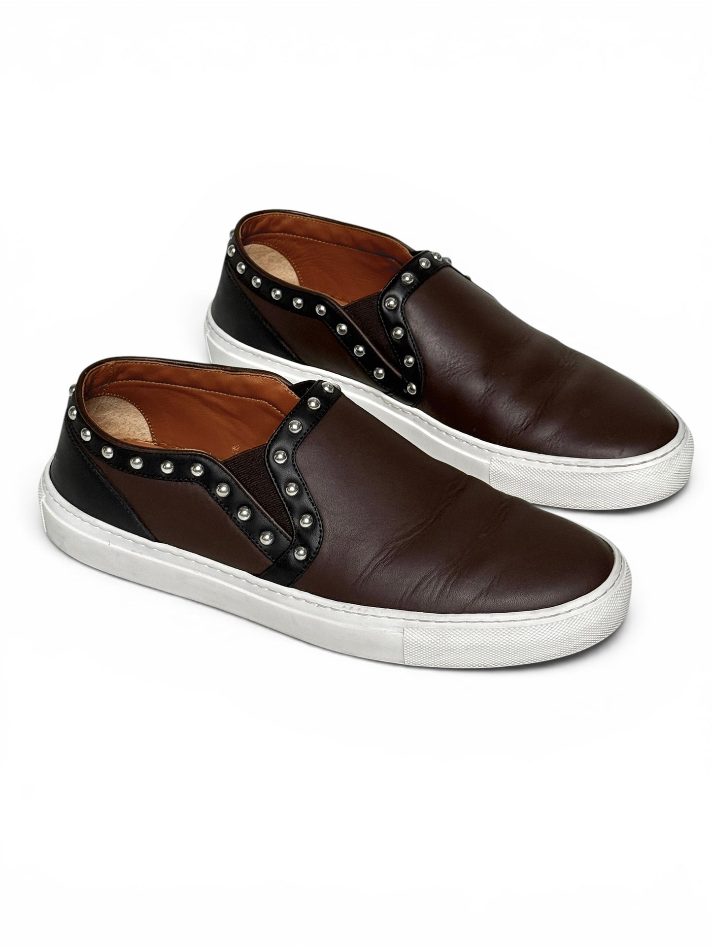 Givenchy Studded Leather Slip-On Sneaker (42)