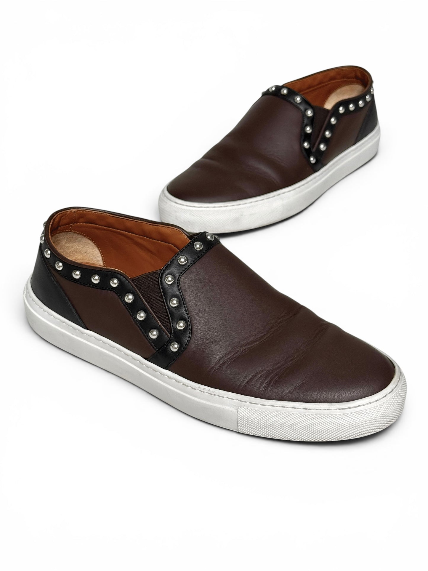Givenchy Studded Leather Slip-On Sneaker (42)