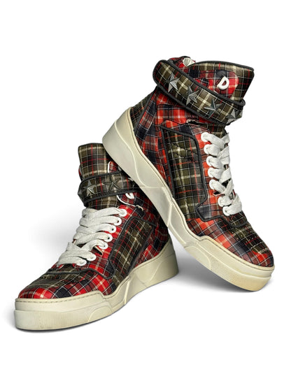 Givenchy SS2014 Tyson Calfskin Plaid High-Top