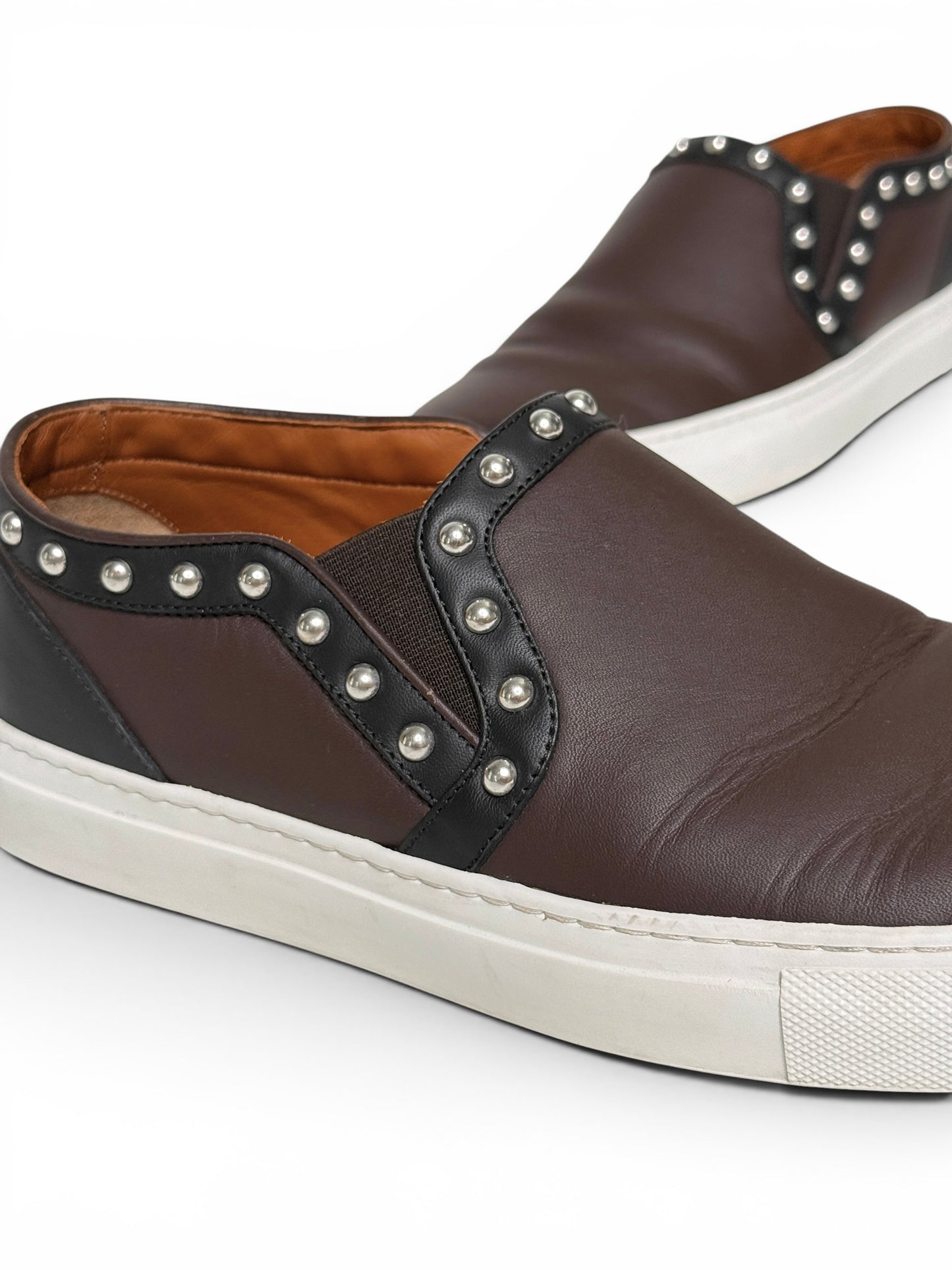 Givenchy Studded Leather Slip-On Sneaker (42)