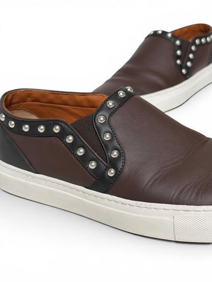 Givenchy Studded Leather Slip-On Sneaker (42)