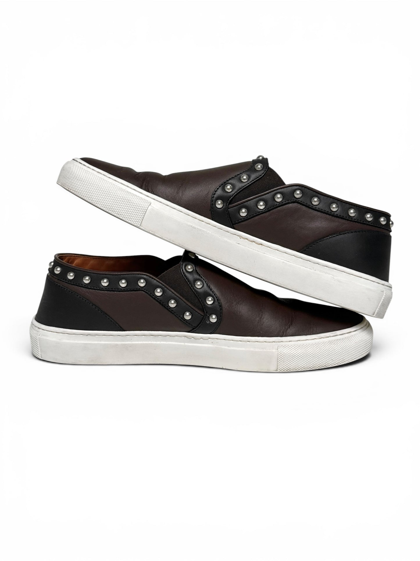 Givenchy Studded Leather Slip-On Sneaker (42)