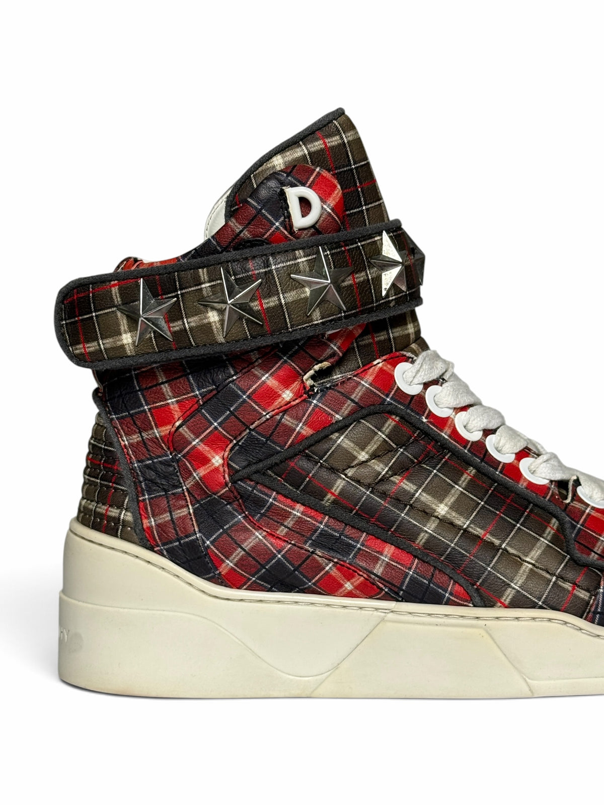 Givenchy SS2014 Tyson Calfskin Plaid High-Top
