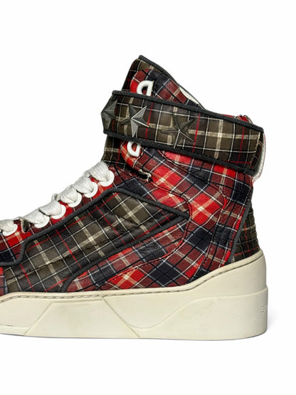 Givenchy SS2014 Tyson Calfskin Plaid High-Top