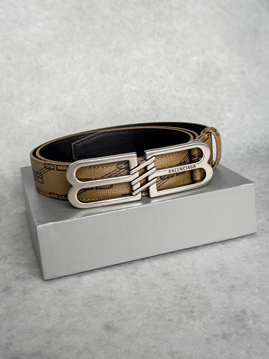 Balenciaga Signature BB Belt Canvas/Leather