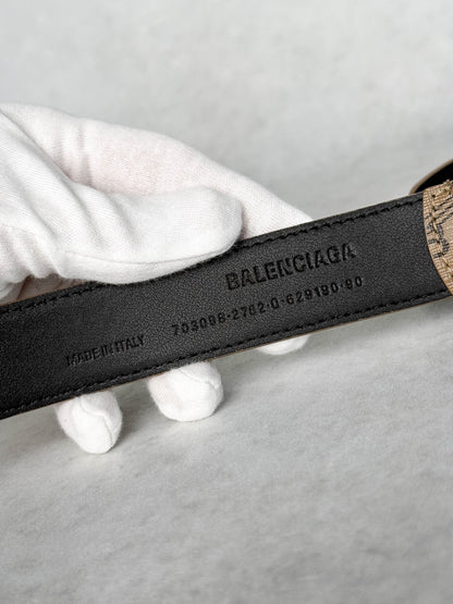 Balenciaga Signature BB Belt Canvas/Leather