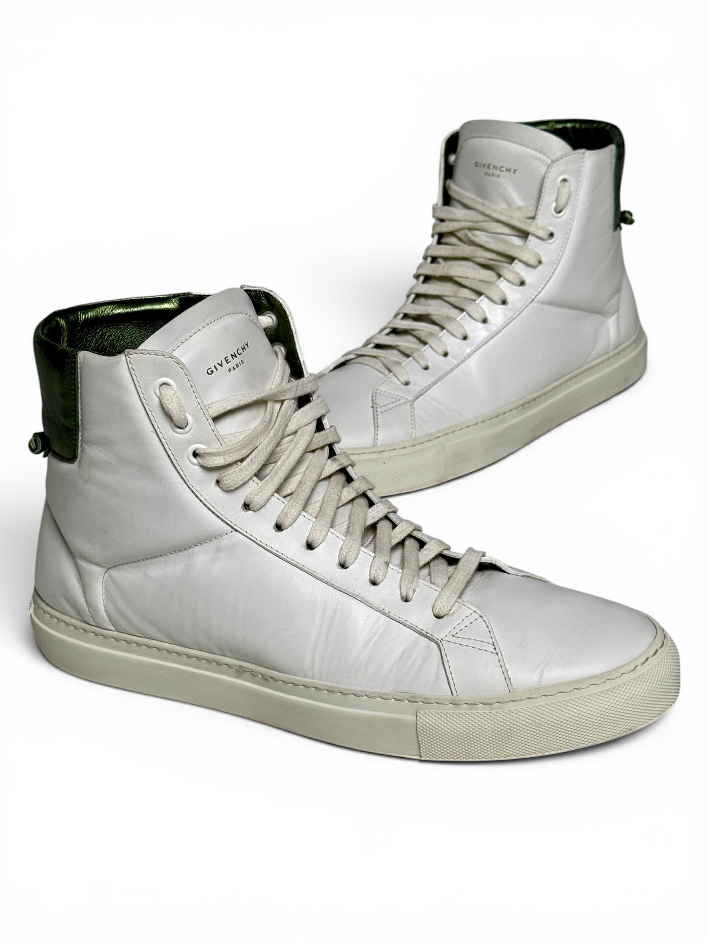 Givenchy High-Tops White/Green Metallic (44)