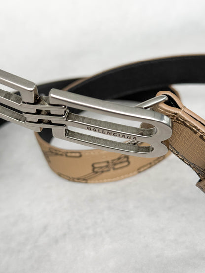 Balenciaga Signature BB Belt Canvas/Leather