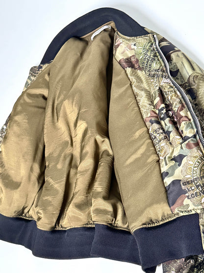 Givenchy SS2017 Dollar Camo Satin Bomber Jacket