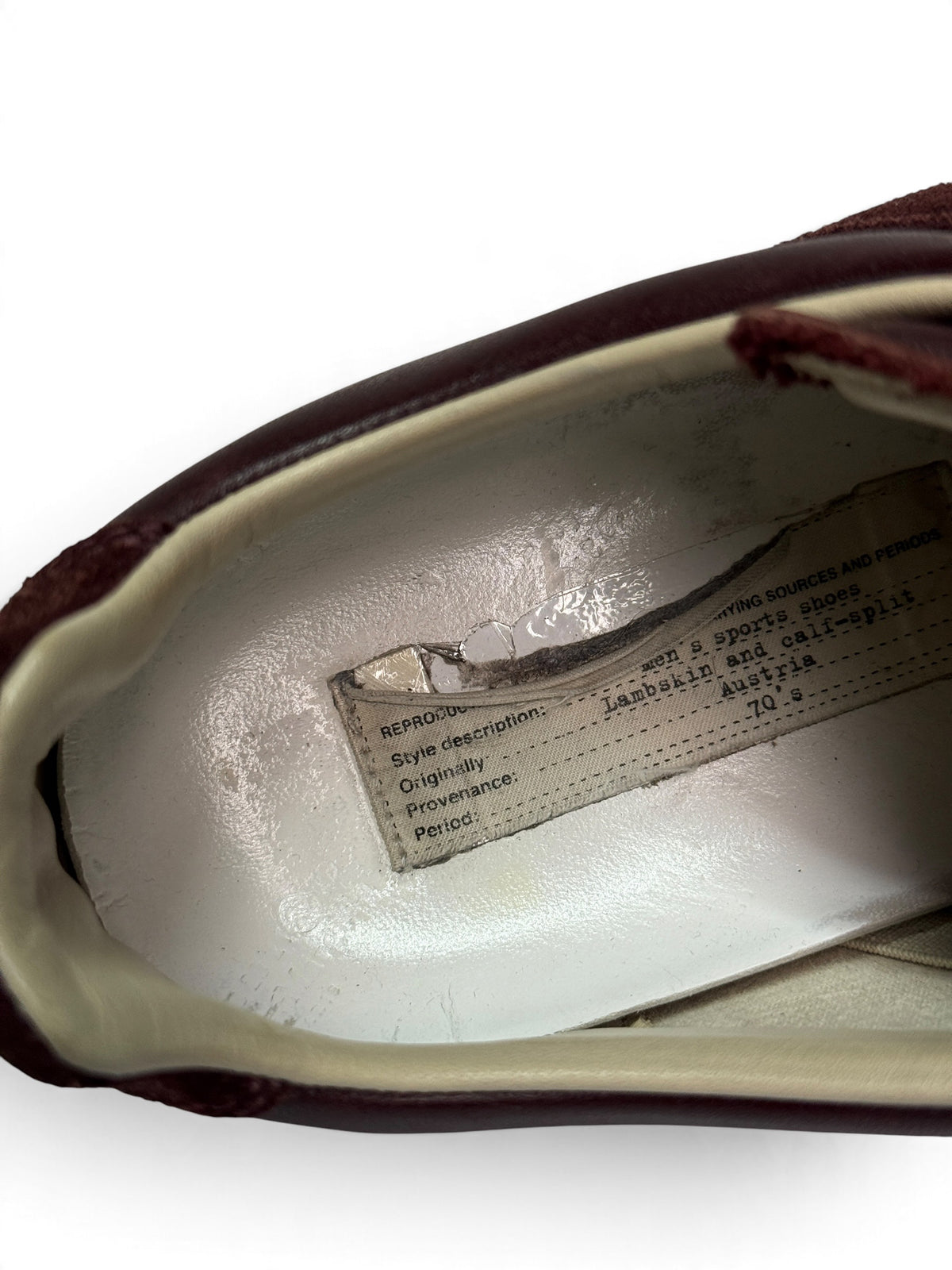 Maison Margiela GATs Burgundy