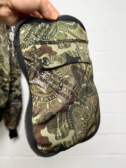 Givenchy SS2017 Dollar Camo Satin Bomber Jacket