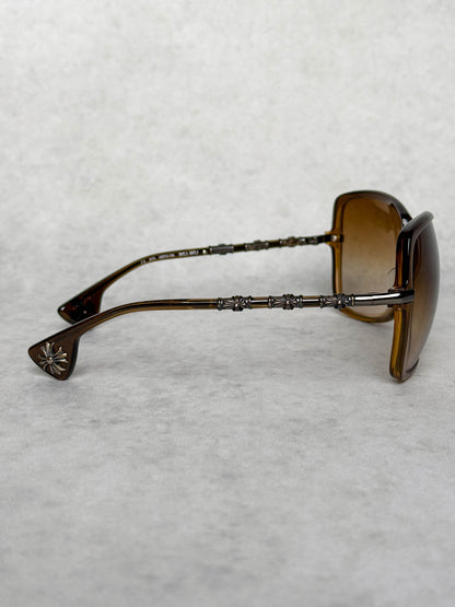 Chrome Hearts IKU-IKU Sunglasses Brown