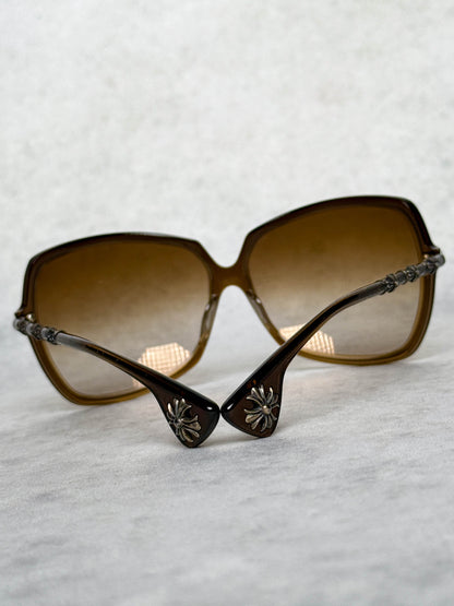 Chrome Hearts IKU-IKU Sunglasses Brown