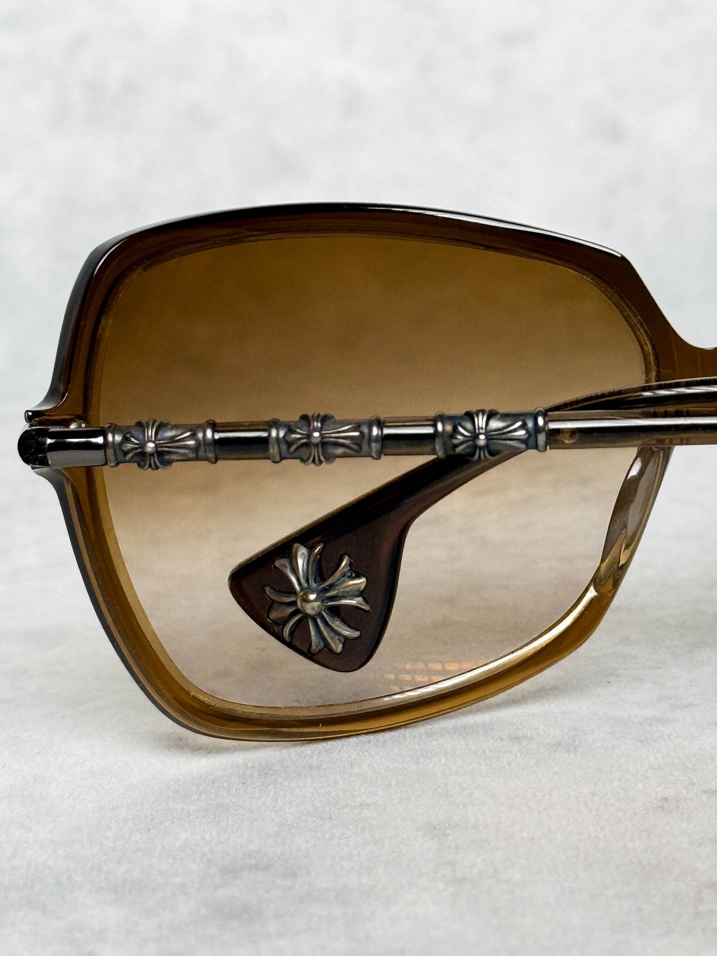 Chrome Hearts IKU-IKU Sunglasses Brown