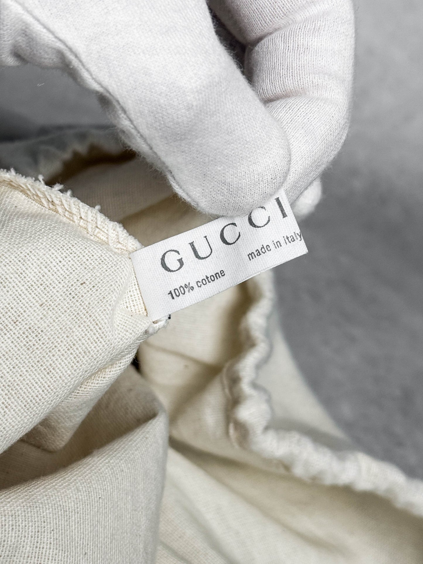 Gucci Vintage 70's Boston Handbag Canvas GG