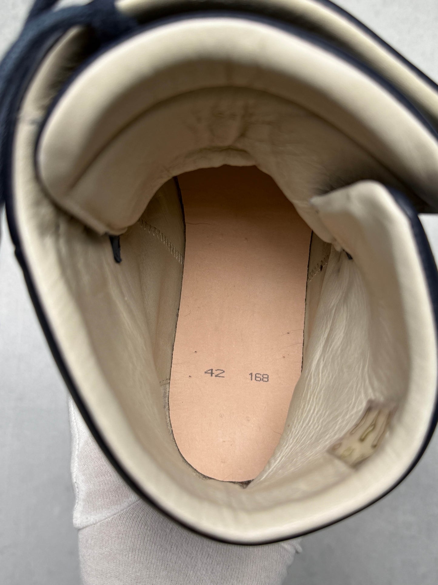 Maison Margiela Future High Dark Blue Suede (42)