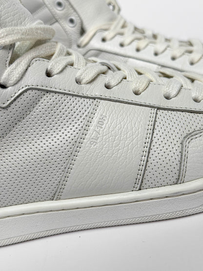 Saint Laurent SL/10H Hightop White Perforated Leather (42)