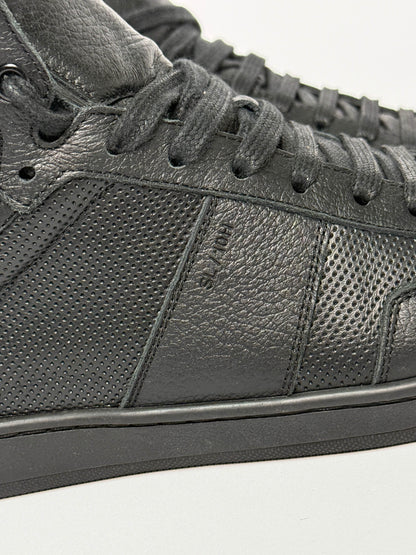 Saint Laurent SL/10H Hightop Black Perforated Leather (42)