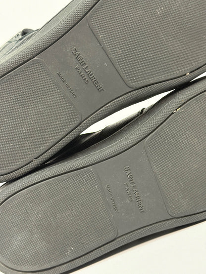 Saint Laurent SL/10H Hightop Black Perforated Leather (42)
