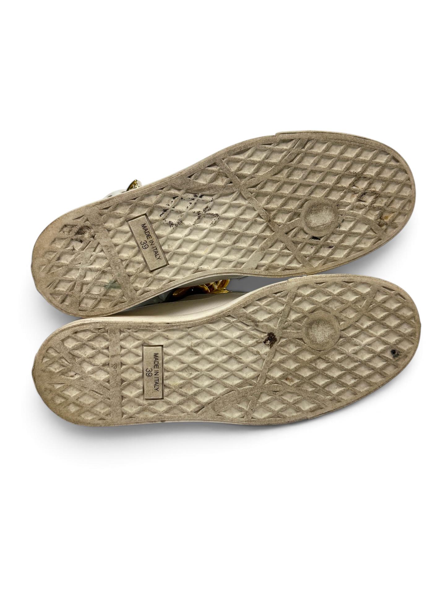 Giuseppe Zanotti Hightop Gold Chain Sneaker (39)