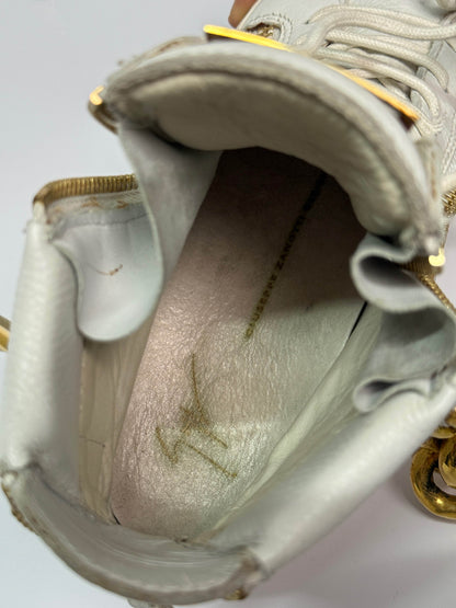 Giuseppe Zanotti Hightop Gold Chain Sneaker (39)