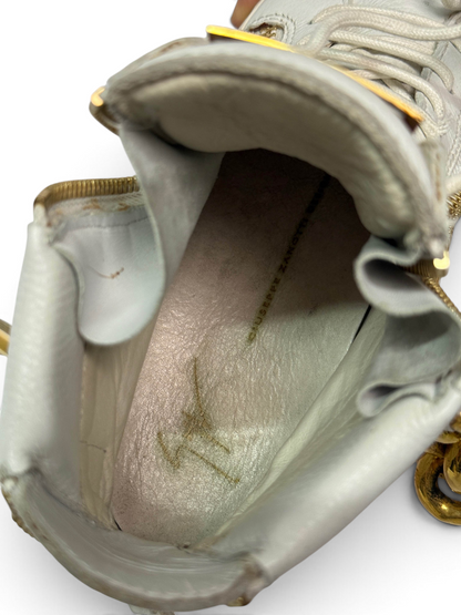 Giuseppe Zanotti Hightop Gold Chain Sneaker (39)