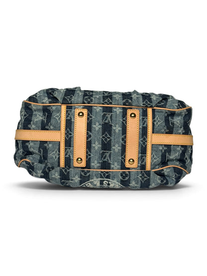 Louis Vuitton 2006 Denim Raye Porte Épaule MM