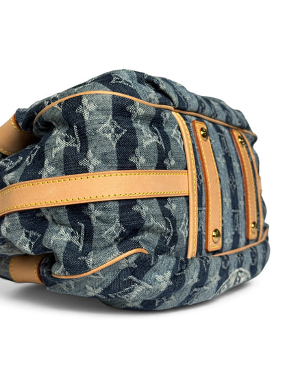 Louis Vuitton 2006 Denim Raye Porte Épaule MM