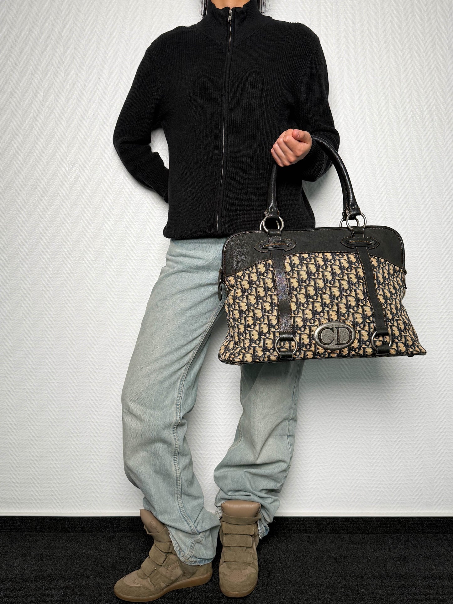 Dior Vintage Trotter Bag Oblique Monogram